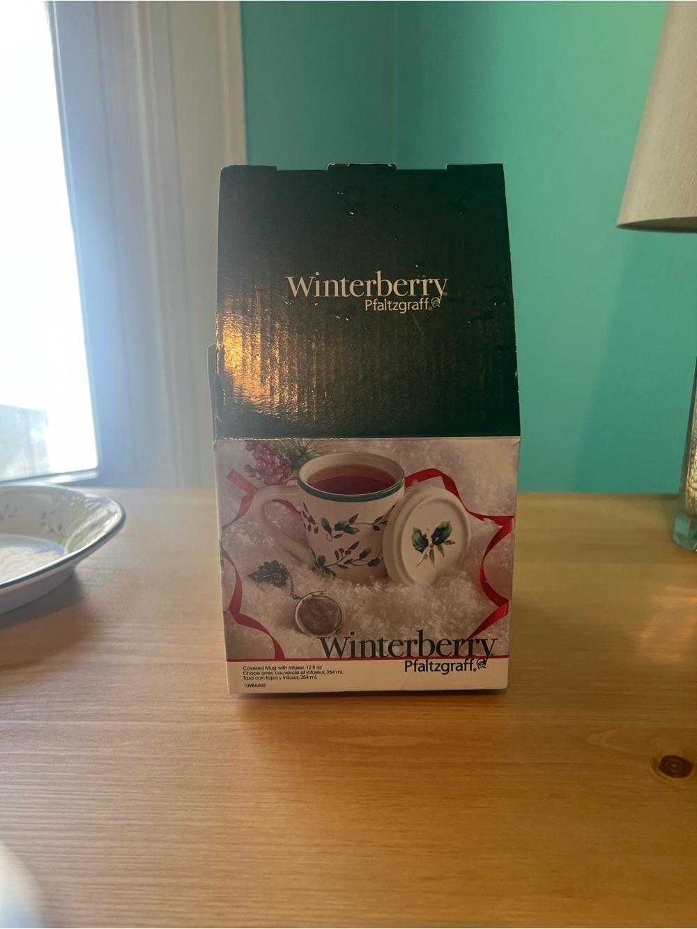 Pfaltzgraff Winterberry Covered Mug with Infuser, 12 fl oz - Picture 7 of 7